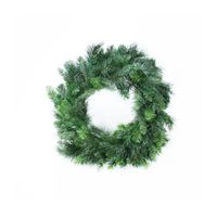 24" Deluxe Evergreen Double Wreath (150 Tips)