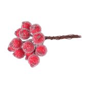 Red Frosted Berries (x12 bunches/pack)  (6/120)