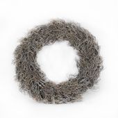 38cm Iron Bush Whitewash Wreath (1/8)