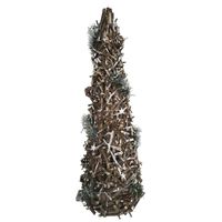 Wooden Decorative Christmas Twig Tree with Lights (100cm)