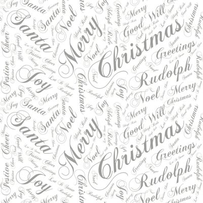 80cm Seasonal Greetings - Silver Film