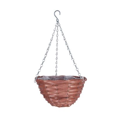 10" Willow Core Hanging Basket Nut Brown (20)