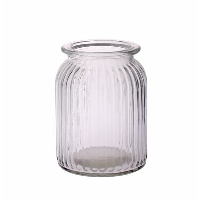 Ribbed Glass Vase (14.5cm)