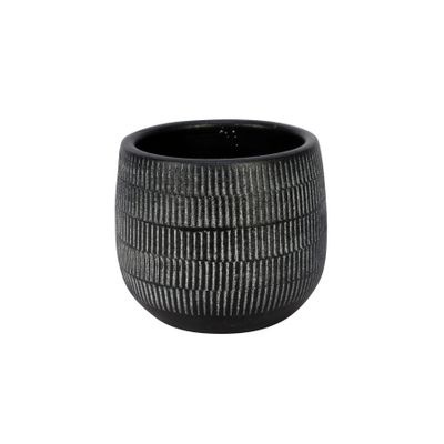 Amalfi Pot Black (12cm x 10cm)