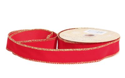 Red Velvet ribbon 25mm x 10yrds 