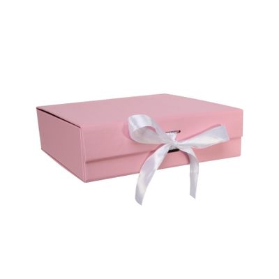 Baby Pink Keepsake Box with Ribbon (22x22x6.5cm)