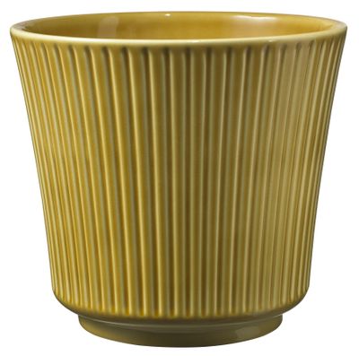 Delphi Ceramic Pot Amber High-Gloss (W14 x H14cm)