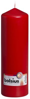 Bolsius Pillar Candle Red (250/80 mm)