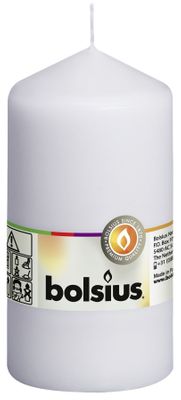 Bolsius Pillar Candle White (130/68 mm)