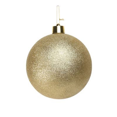 Gold Glitter Shatterproof Bauble (x1) (25cm)