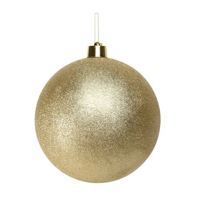 Gold Glitter Shatterproof Bauble (x1) (30cm)