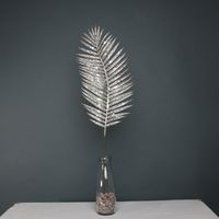 Glitter palm leaf 70cm Champagne stem 