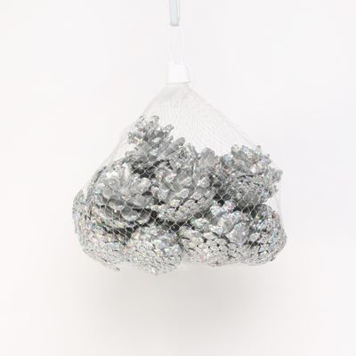 Silver Pinecones (250g / Net)