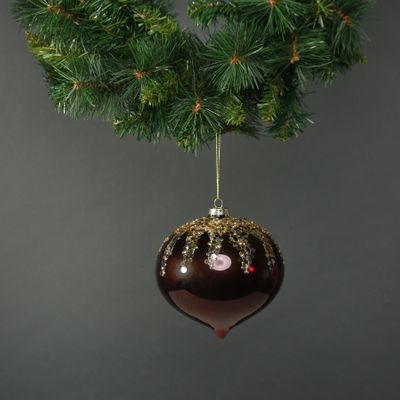 Zanna 15cm Glass Onion Bauble (1)