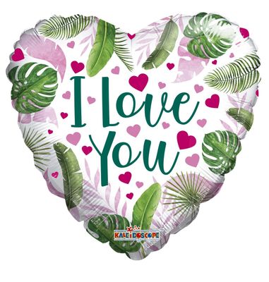 ECO ONE Balloon - Love Hearts and Leaves (18 inch)