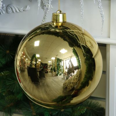 Gold Shiny Shatterproof Bauble (x1) (30cm)