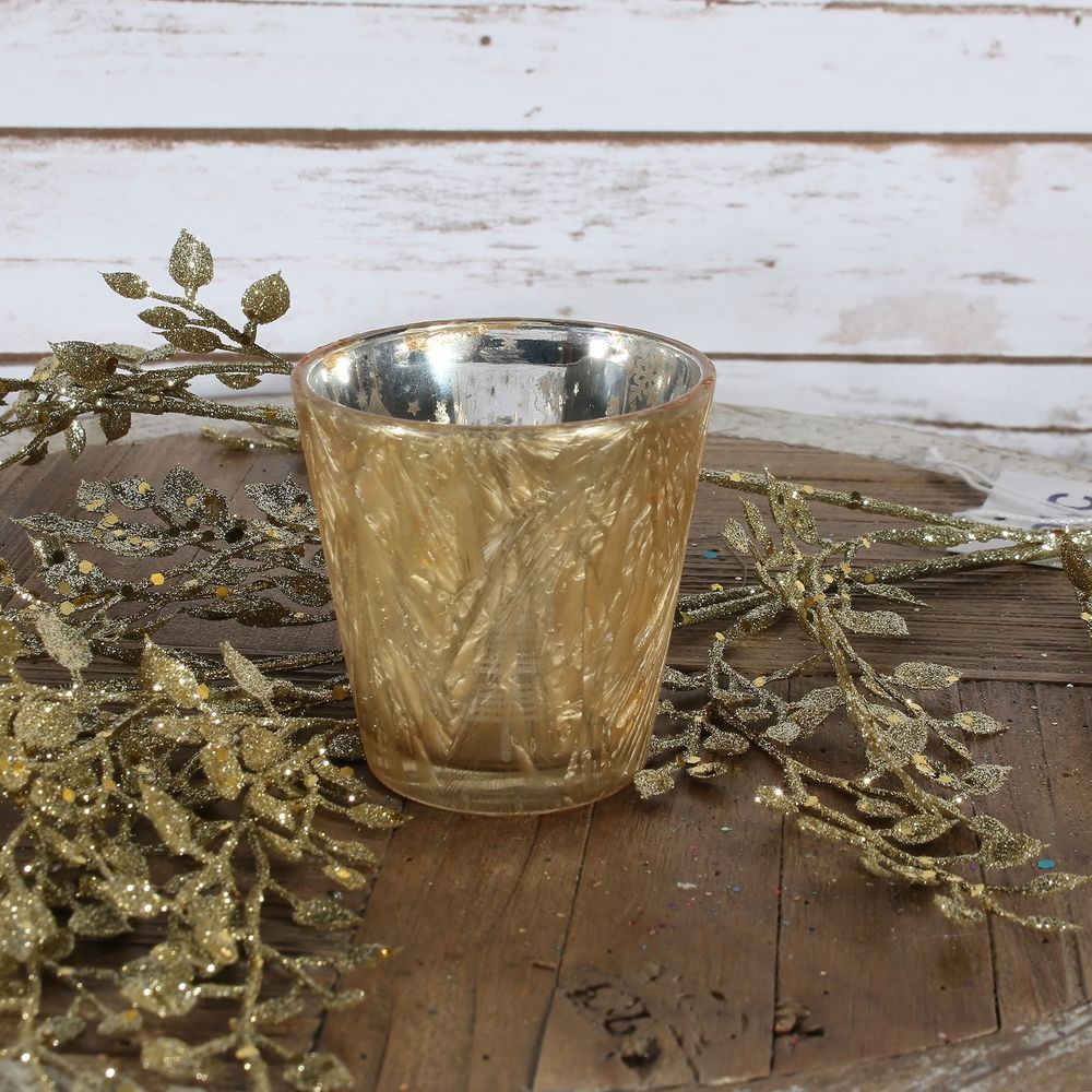 Gold Frosted Votive Candle Holder (S) APAC EU