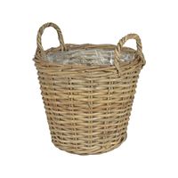 Large Round Basket with Ears & Liner