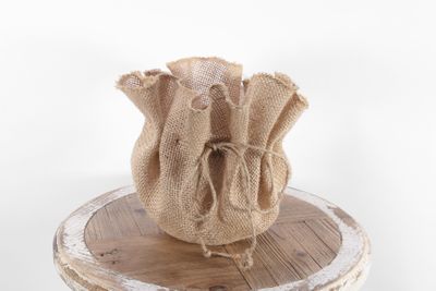 79cm Hessian Rondella with Plastic Liner & Drawstring