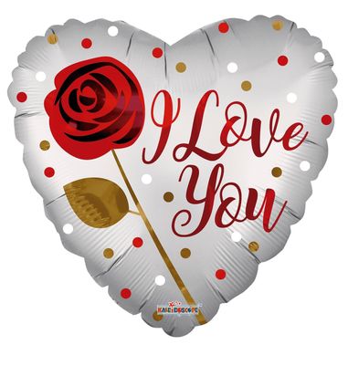 Eco Balloon - I Love You - Matt - 18 Inch