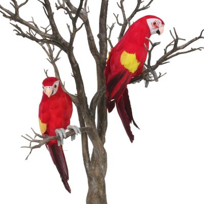 Red Perching Macaw (S)