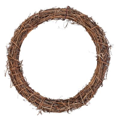 40cm Round Natural Vine Wreath