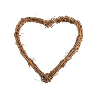 20x19cm Natural Vine Heart 