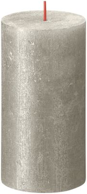 Bolsius Rustic Shimmer Metallic Candle 130 x 68 - Champagne