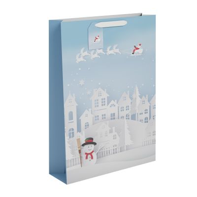 Village Scene Gift Bag XL