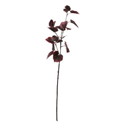 Glamis Tilia Leaves Spray with 11 sets of Lvs Burgundy (81cm)