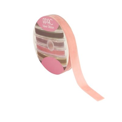 Baby Pink Velvet  Ribbon 25mm x 20m