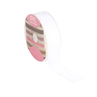 White Velvet Ribbon 50mm x 20mm