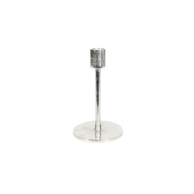 Covent Garden Tulip Candle Stick Raw Silver H16cm