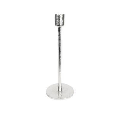 Covent Garden Tulip Candle Stick Raw Silver H27cm