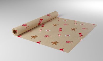 Nat Kraft Candycane Paper (50cmx100m)