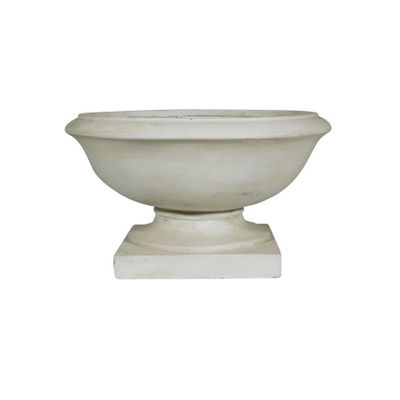 Hortus Contempo Garden squat pot 27cm Cream