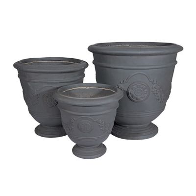 Hortus Versailles set x3 garden planter Grey