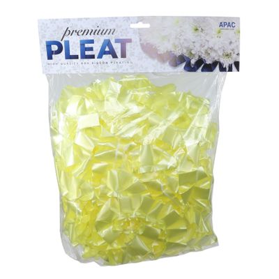 Light Yellow - 50mm Premium Pleat Ribbon 10m 