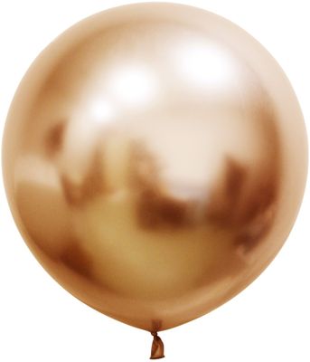 Copper Chrome Jumbo Latex Balloon - 24 inch - Pk 3