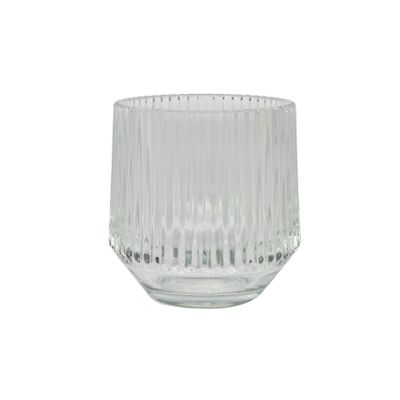 Rigel Ribbed Votive H9.5cm x Dia 9.7cm