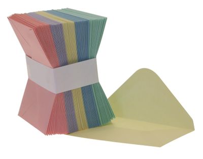 Coloured Envelopes (X100)