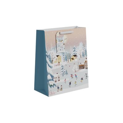 Skating Scene Gift Bag L  - 33 x 26.5cm