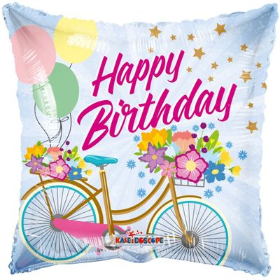 Birthday Bike Balloon - 18 Inch