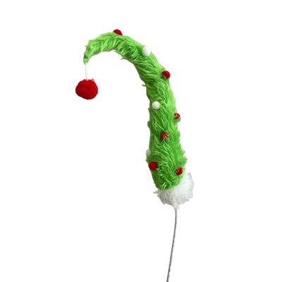  I Stole Christmas Hat Spray - Green/Red - 70cm 