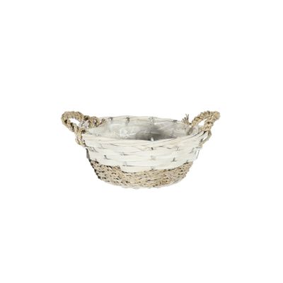 Round Two Tone basket w/ears