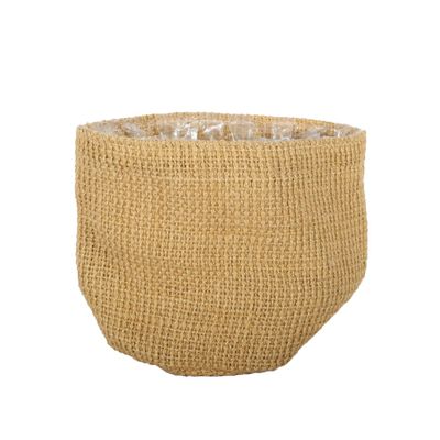 Jute Nursery Basket with Liner - 14x14cm