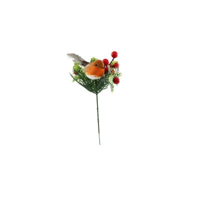 Christmas Pick - Bird and Berries - 20cm
