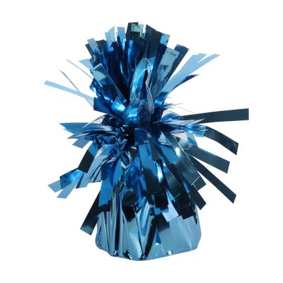 Light Blue Foil Balloon Weight with Tag