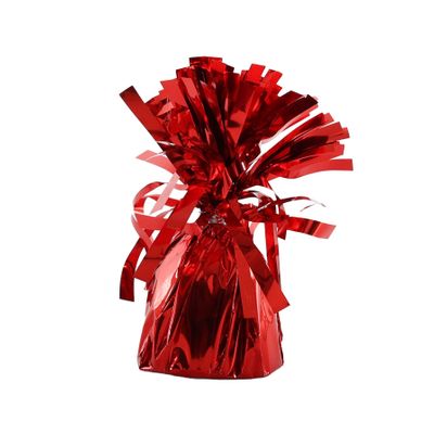 Red Foil Balloon Weight with Tag