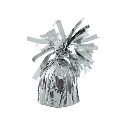 Silver Foil Balloon Weight with Tag
